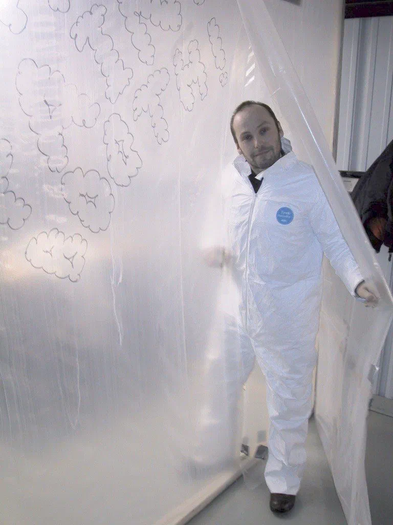 Dave in ‘The Paint Booth’