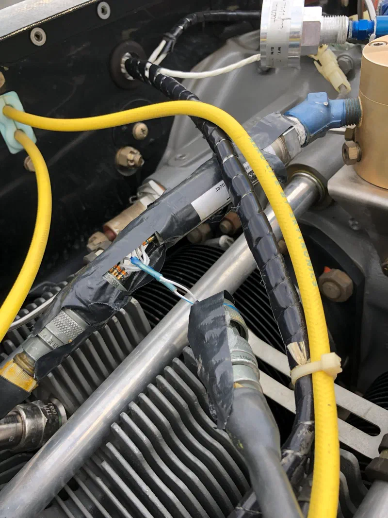 Jerry-rigged to run off one fuel pressure sensor