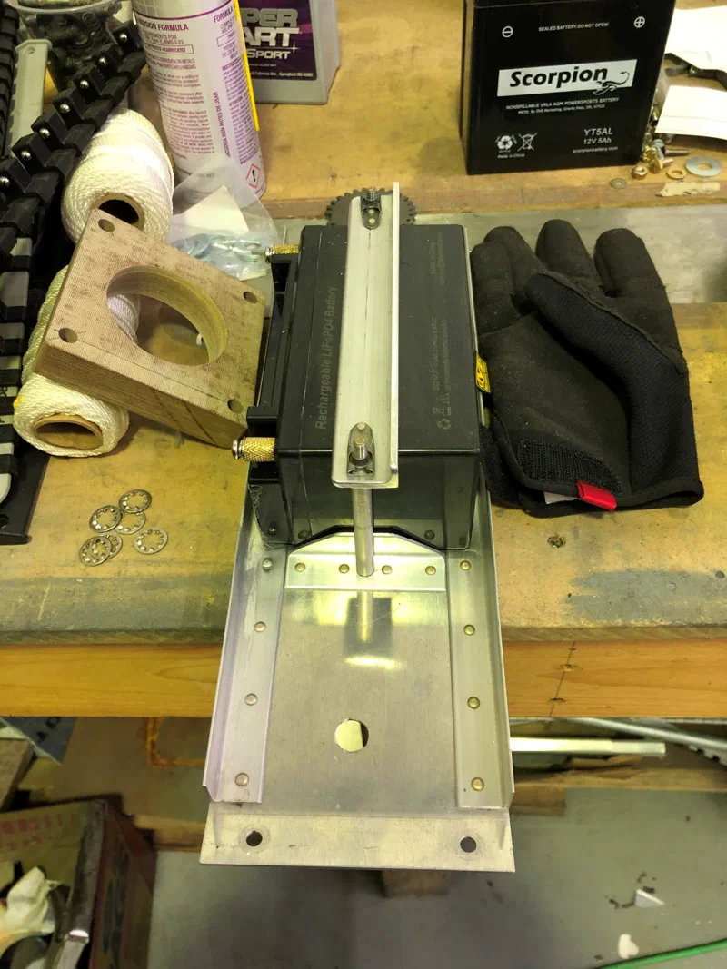 The new battery tray