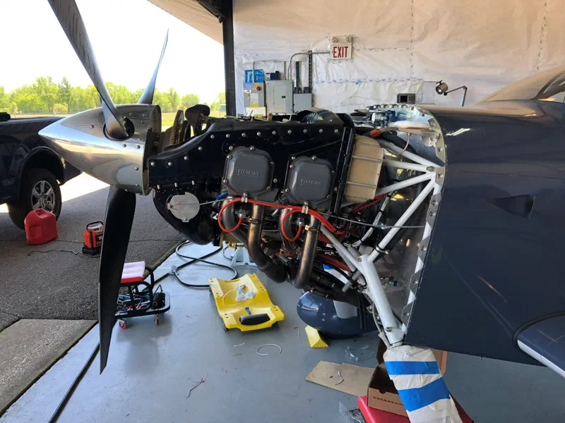 The prop back on