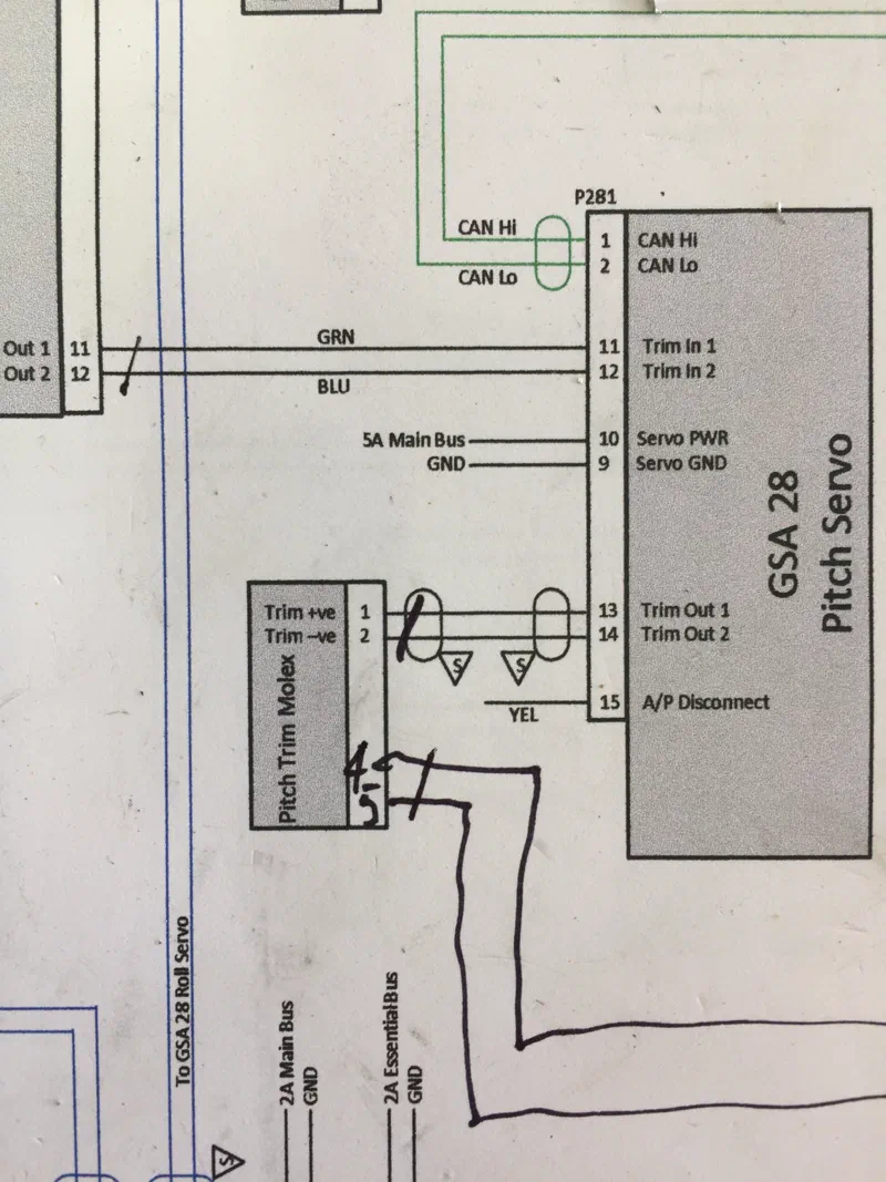 Crossing off the wiring diagram as I go