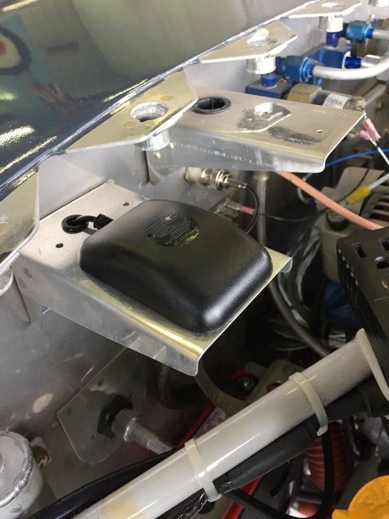 The backup GPS antenna for the G3X, on the firewall